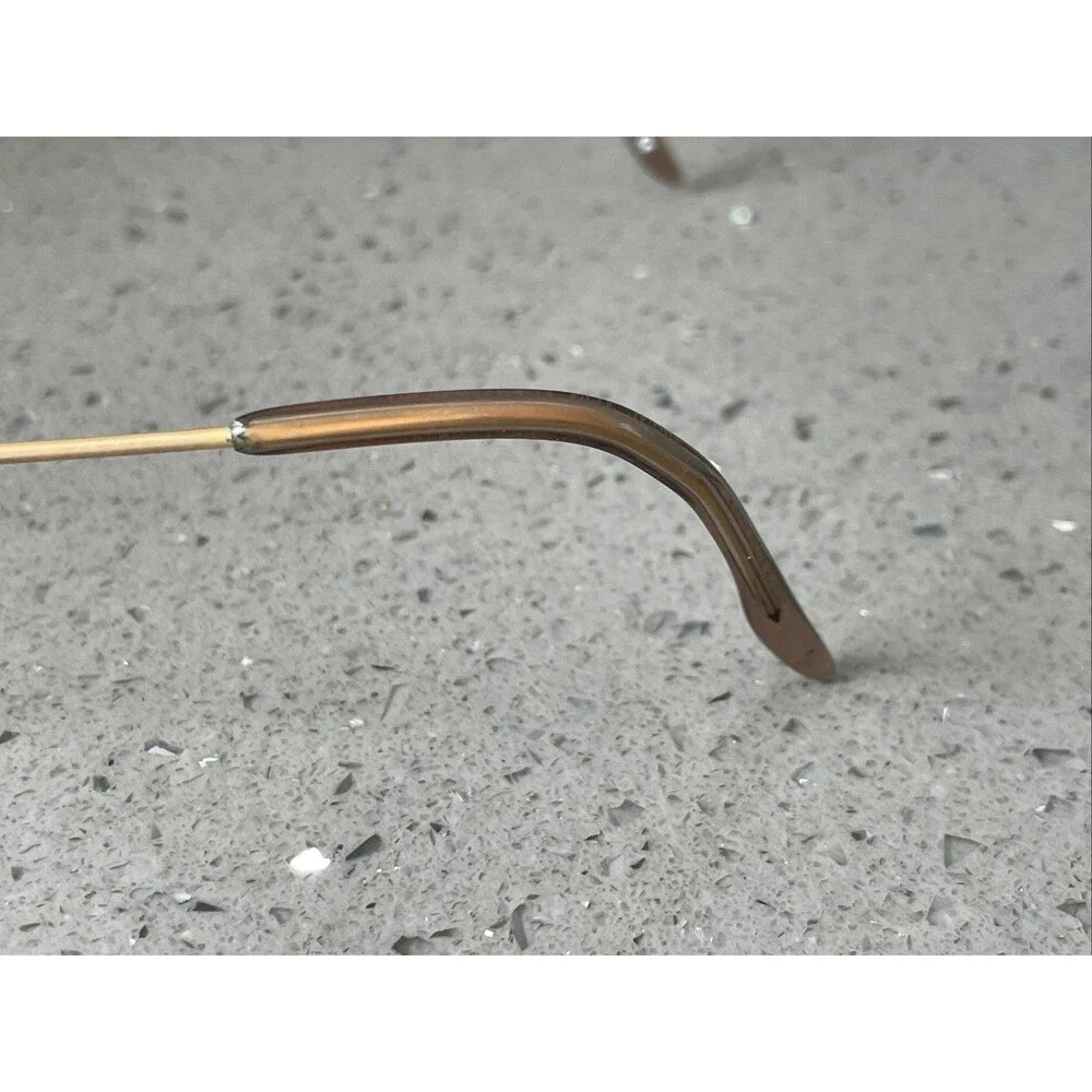 Diane Von Furstenberg 1559 GPK Eyeglasses Frames ONLY Gold 48-19-130 Half rim